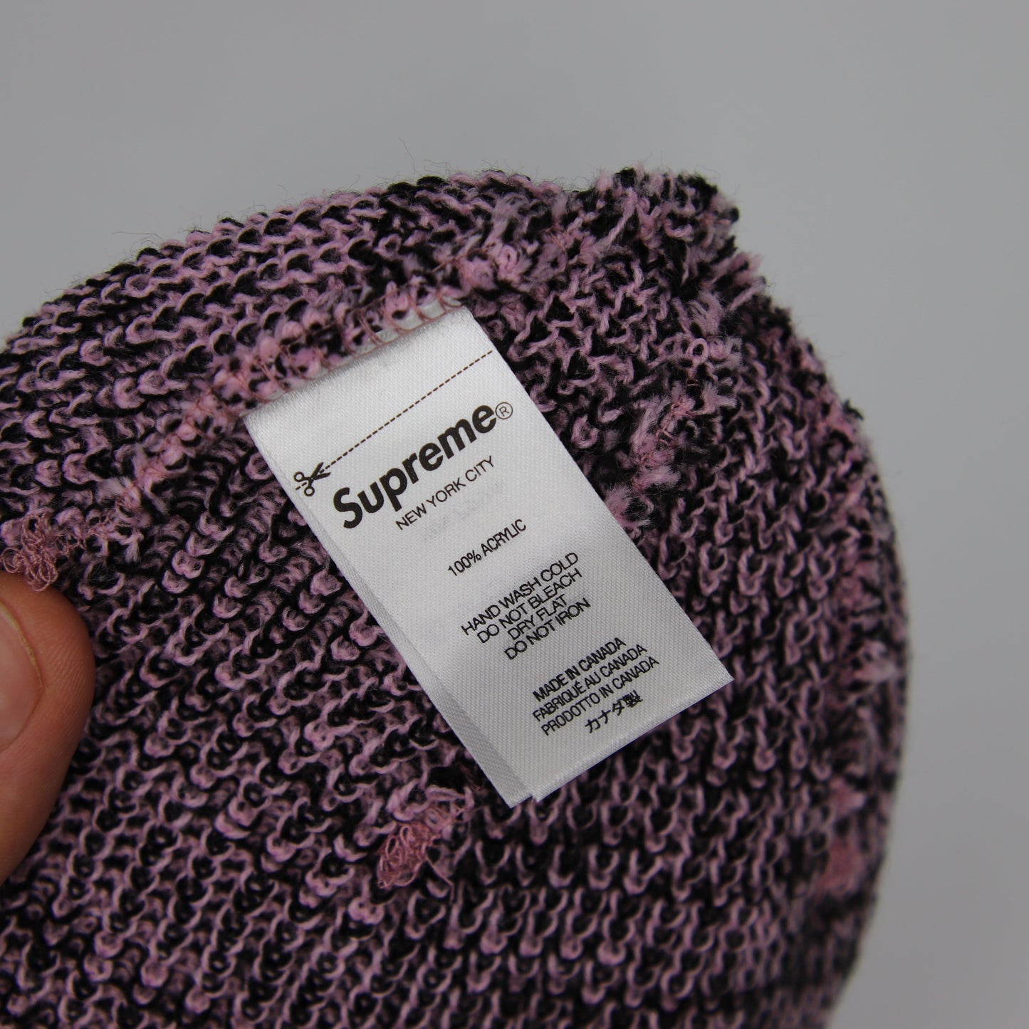 Tuque Supreme Twisted Loose Gauge Beanie Pink