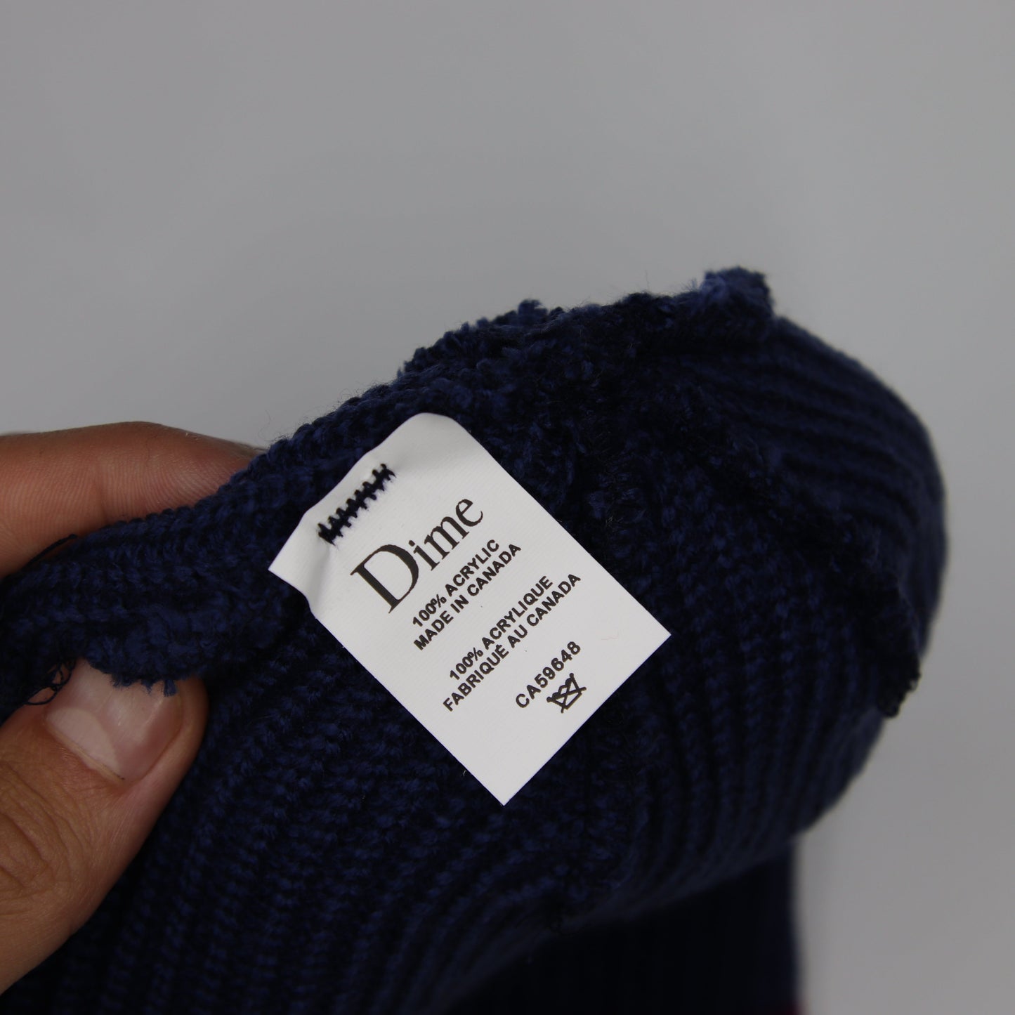 Tuque Dime Striped Beanie Navy