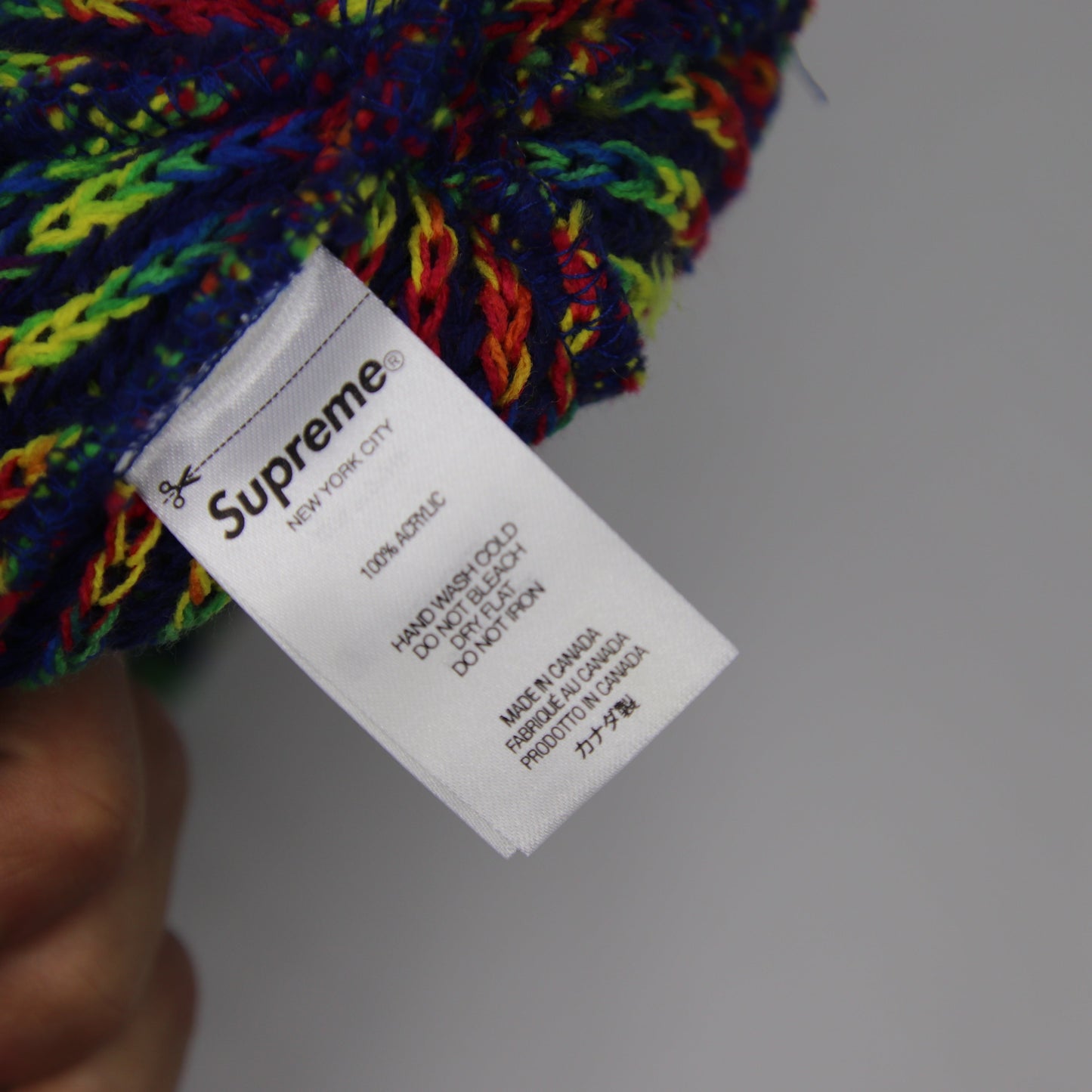 Tuque Supreme Rainbow Knit Beanie Navy