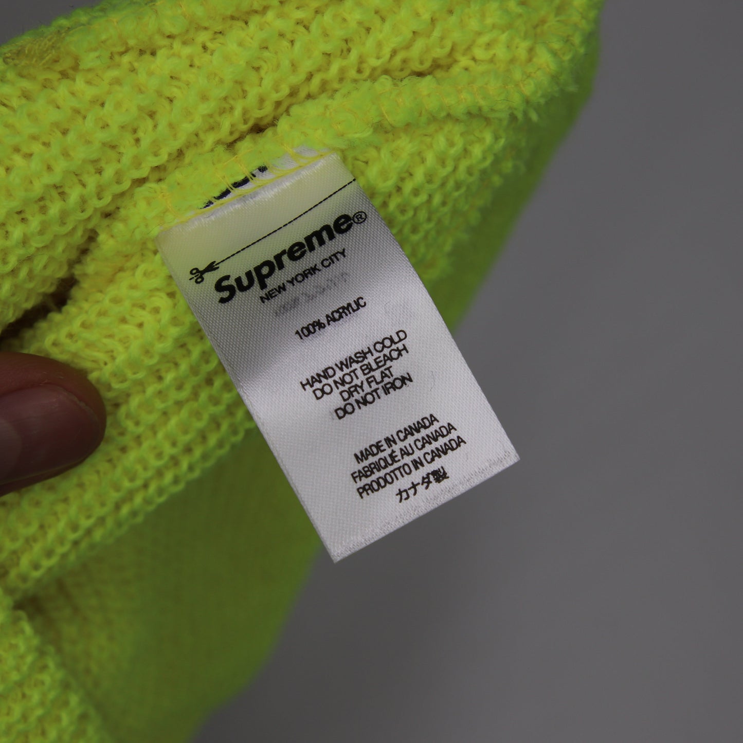 Tuque Supreme Loose Gauge Beanie Light Lime (SS22)