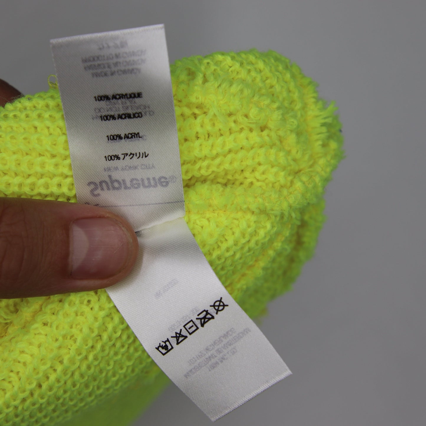 Tuque Supreme Loose Gauge Beanie Light Lime (SS22)