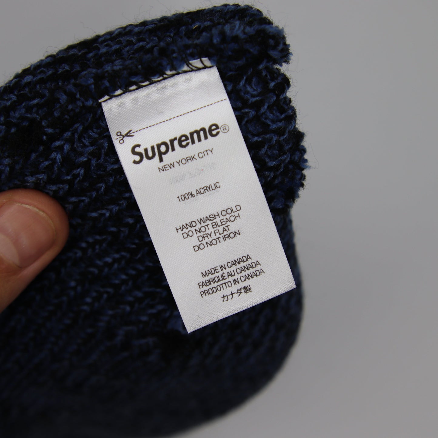 Tuque Supreme Twisted Loose Gauge Beanie Blue