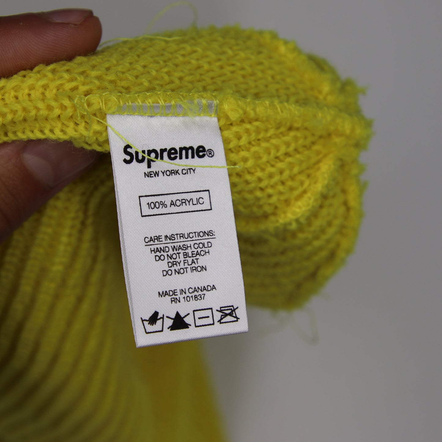 Tuque Supreme Loose Gauge Beanie Yellow