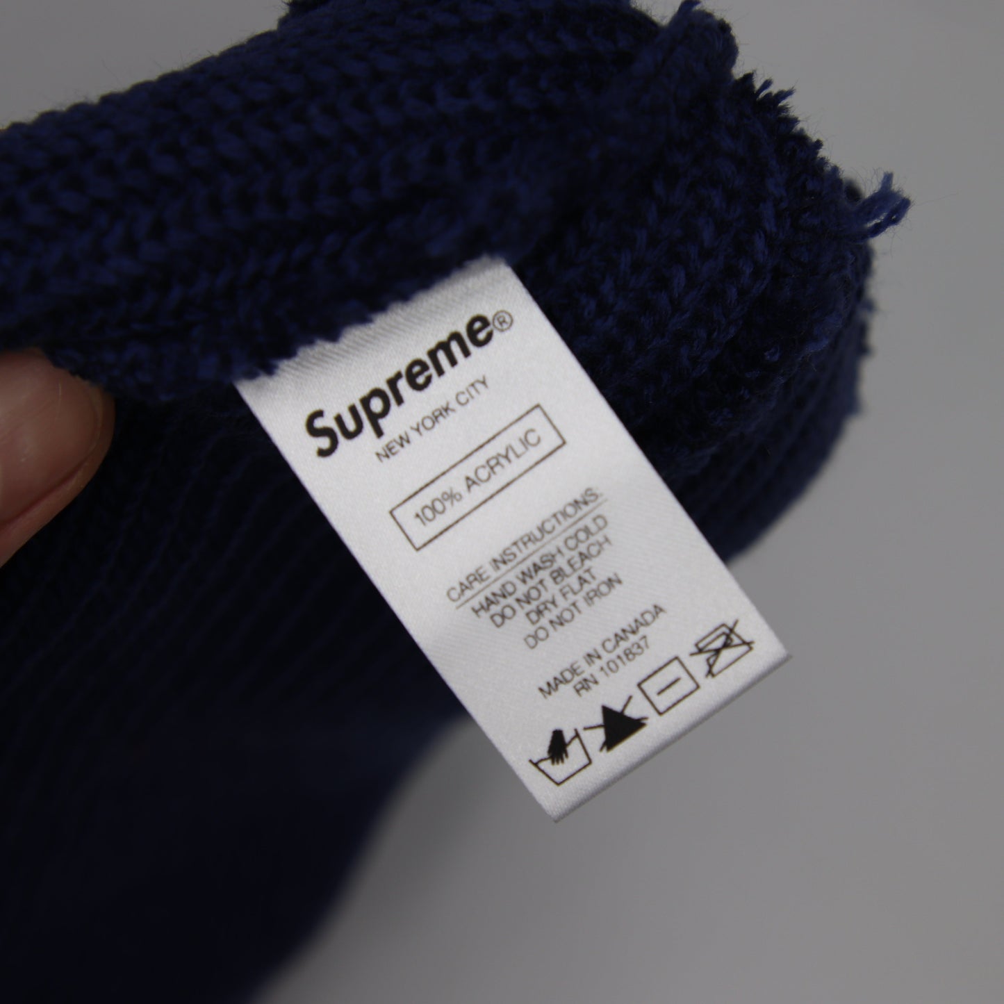 Tuque Supreme Loose Gauge Beanie Navy (FW21)