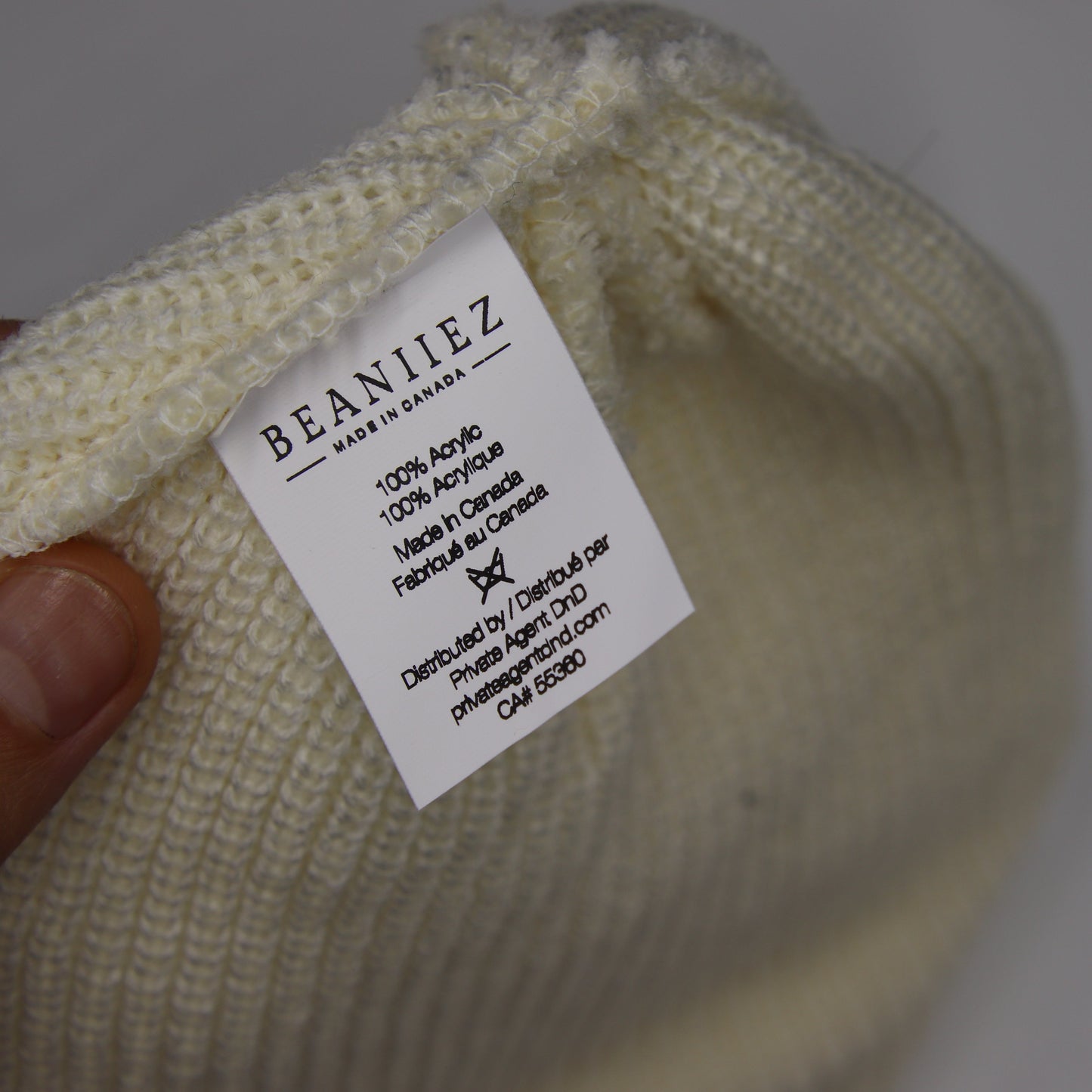 Tuque Blank Beanie Blanc Crème