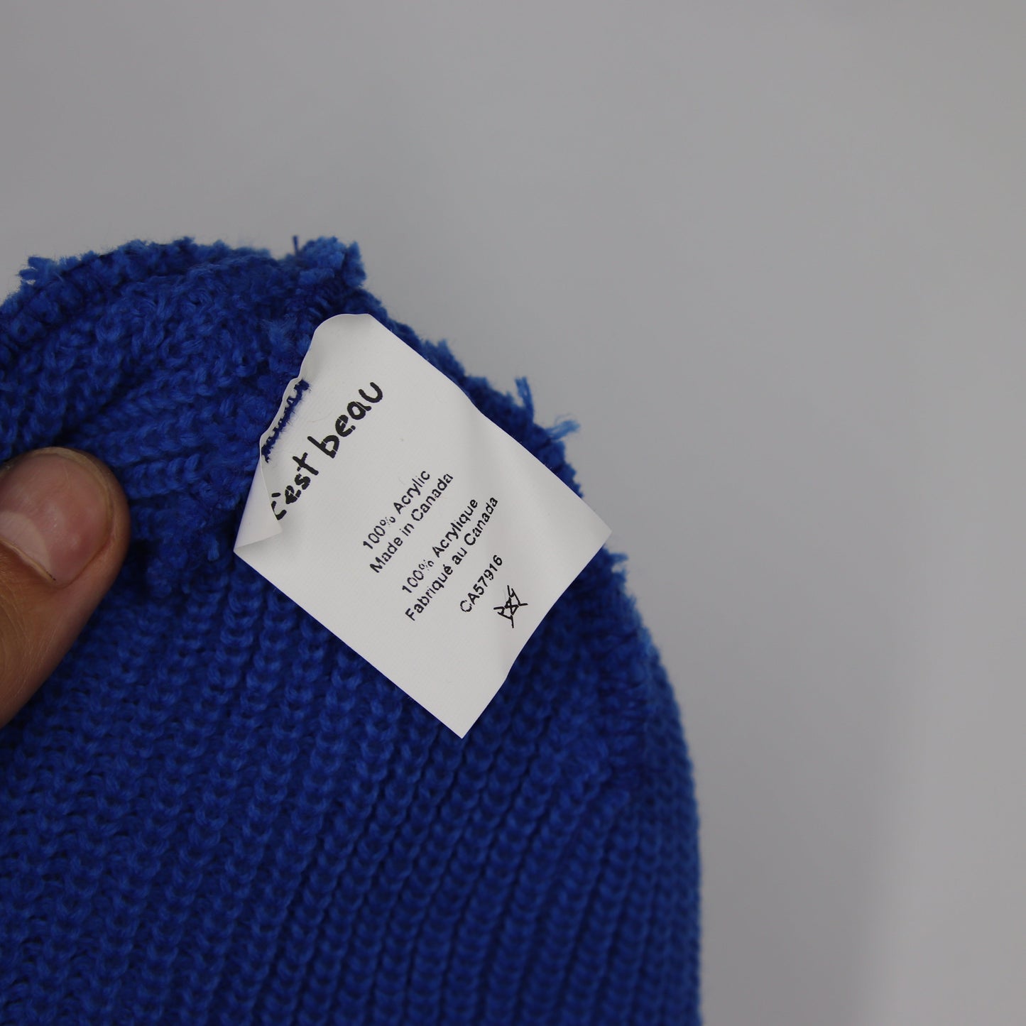 Tuque Blank Beanie Bleu