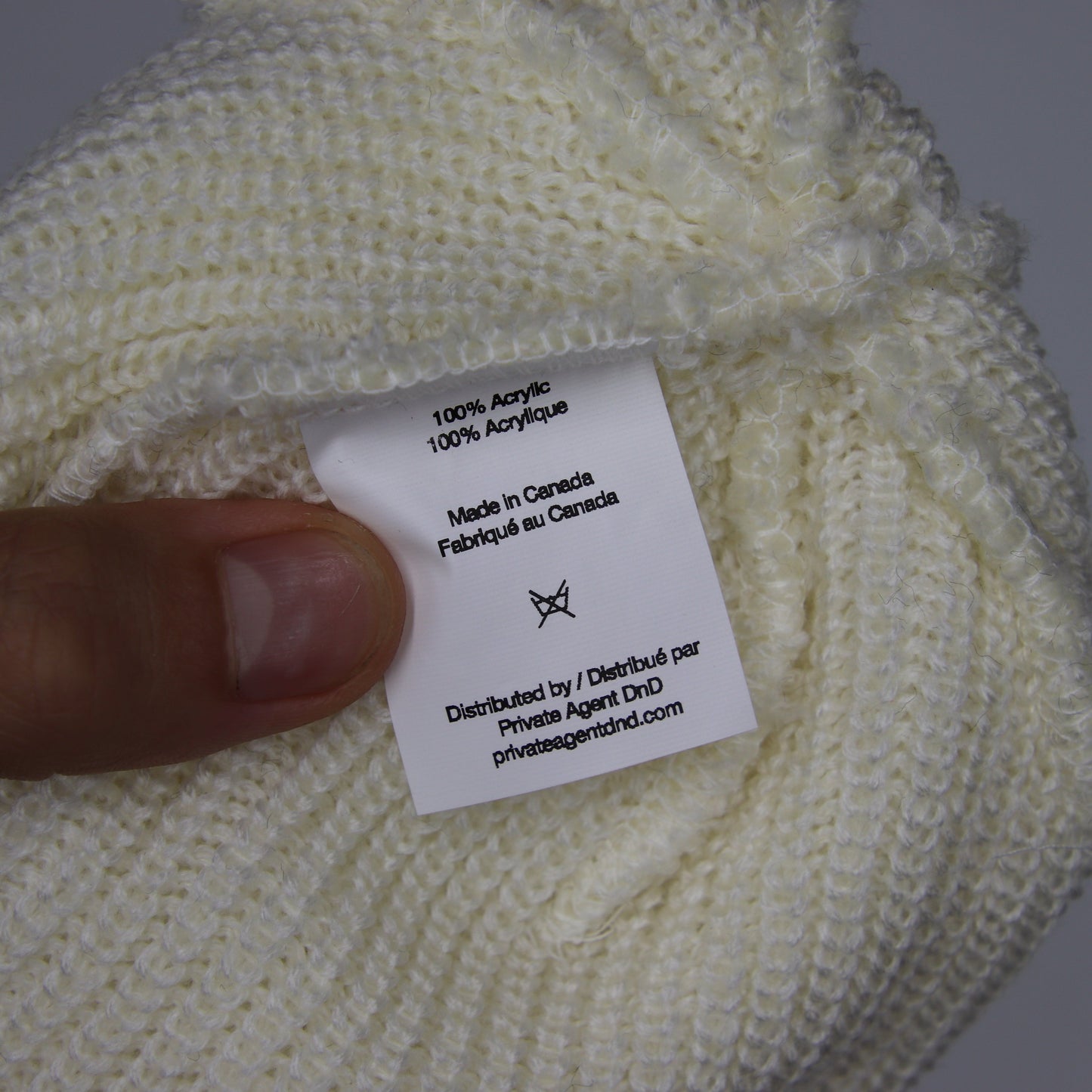 Tuque Blank Beanie Blanc Clair Crème