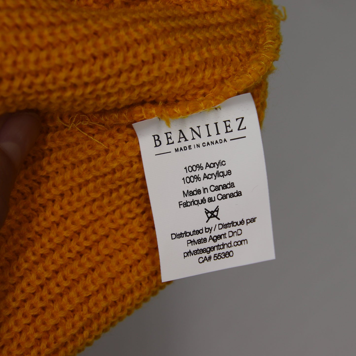 Tuque Blank Beanie Jaune