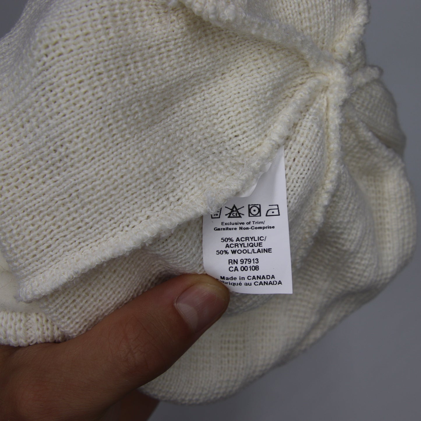 Tuque Chaos 50% Laine De Merino Beanie White