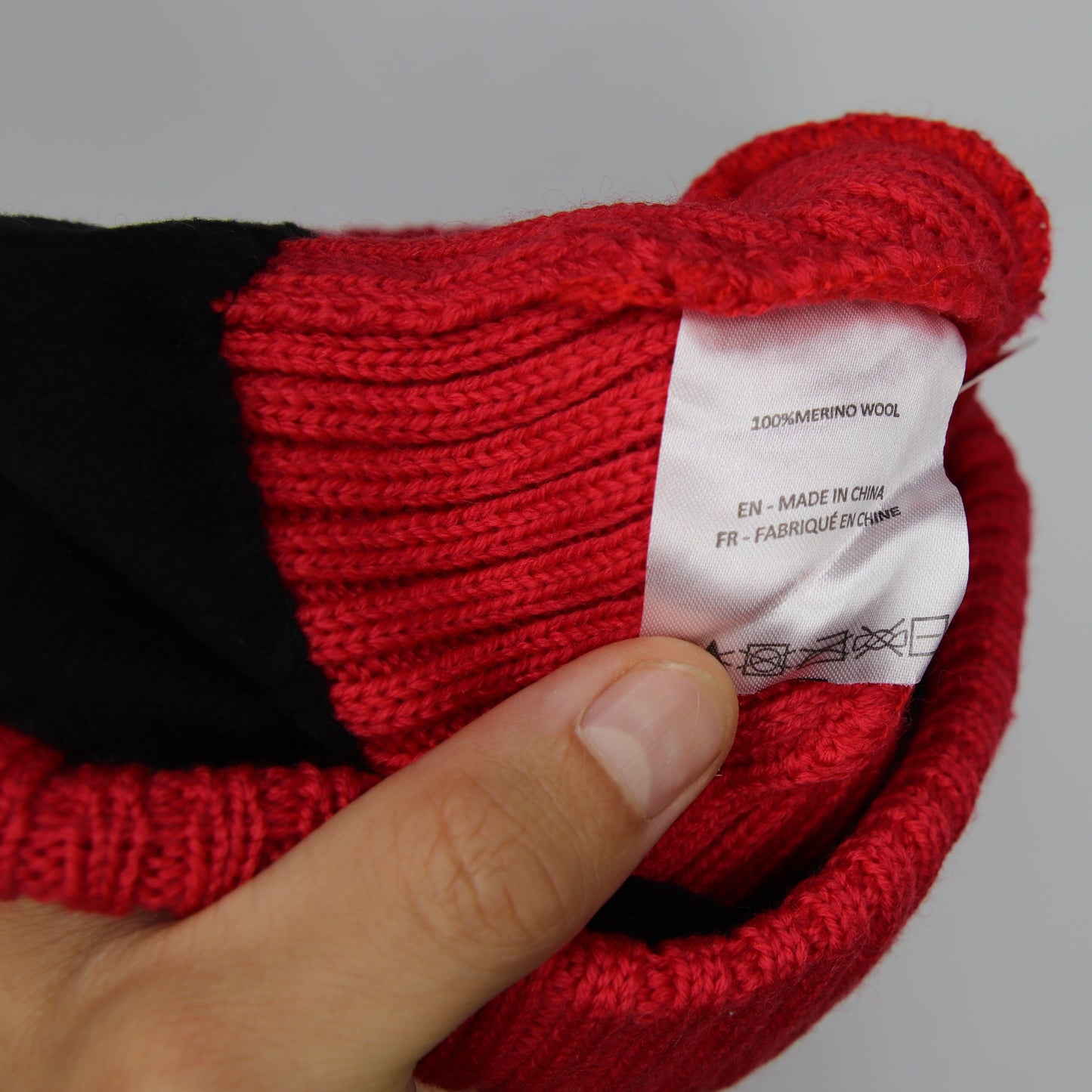 Tuque Chaos 100% Laine De Merino Beanie Rouge