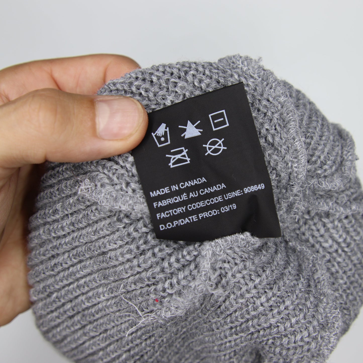 Tuque Leo Beanie Rayures Gris