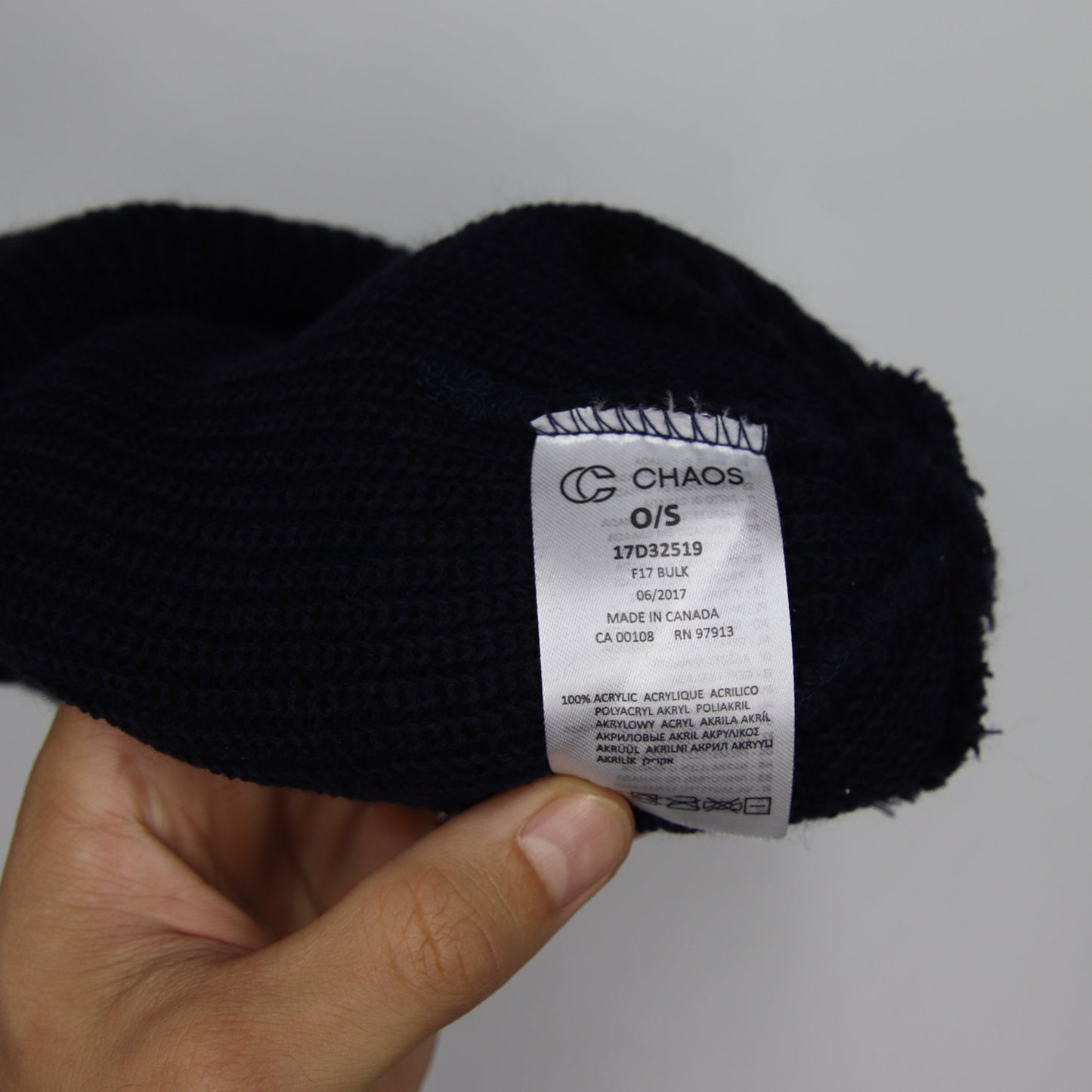 Tuque Chaos One Stripe Beanie Navy Blanc