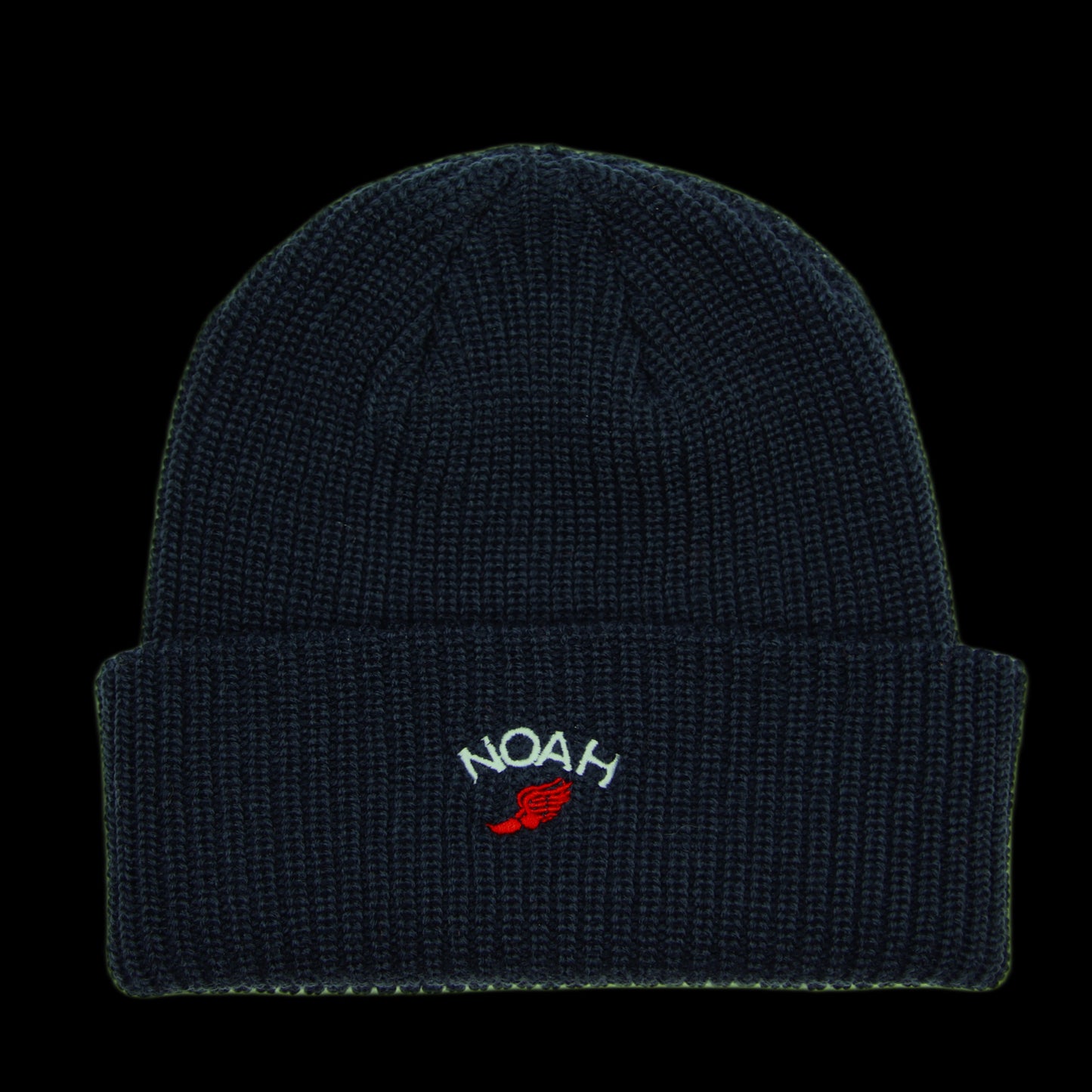 Tuque Noah Winged Foot Logo Beanie Navy (No Tag)