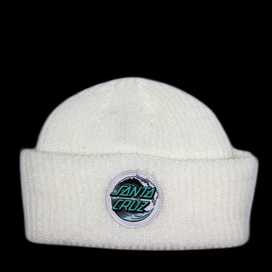 Tuque Santa Cruz Wave Logo Beanie Blanc