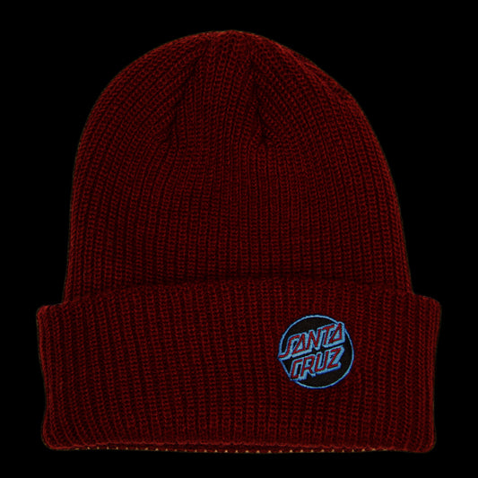 Tuque Santa Cruz Outline Dot Logo Beanie Bourgogne/Bleu