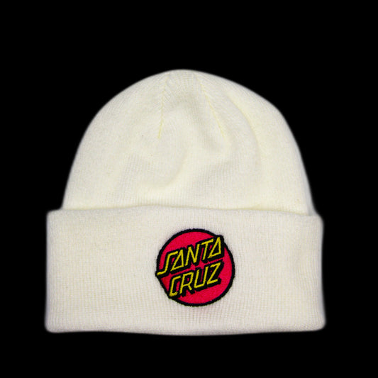 Tuque Santa Cruz Classic Dot Logo Beanie Blanc/Rose