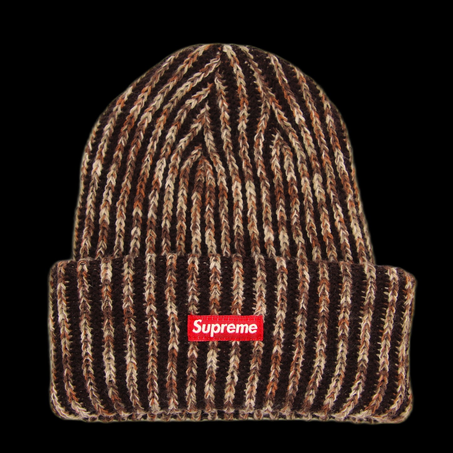 Tuque Supreme Rainbow Knit Beanie Dark Brown