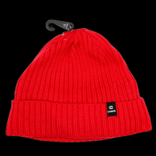 Tuque Chaos 100% Laine De Merino Beanie Rouge