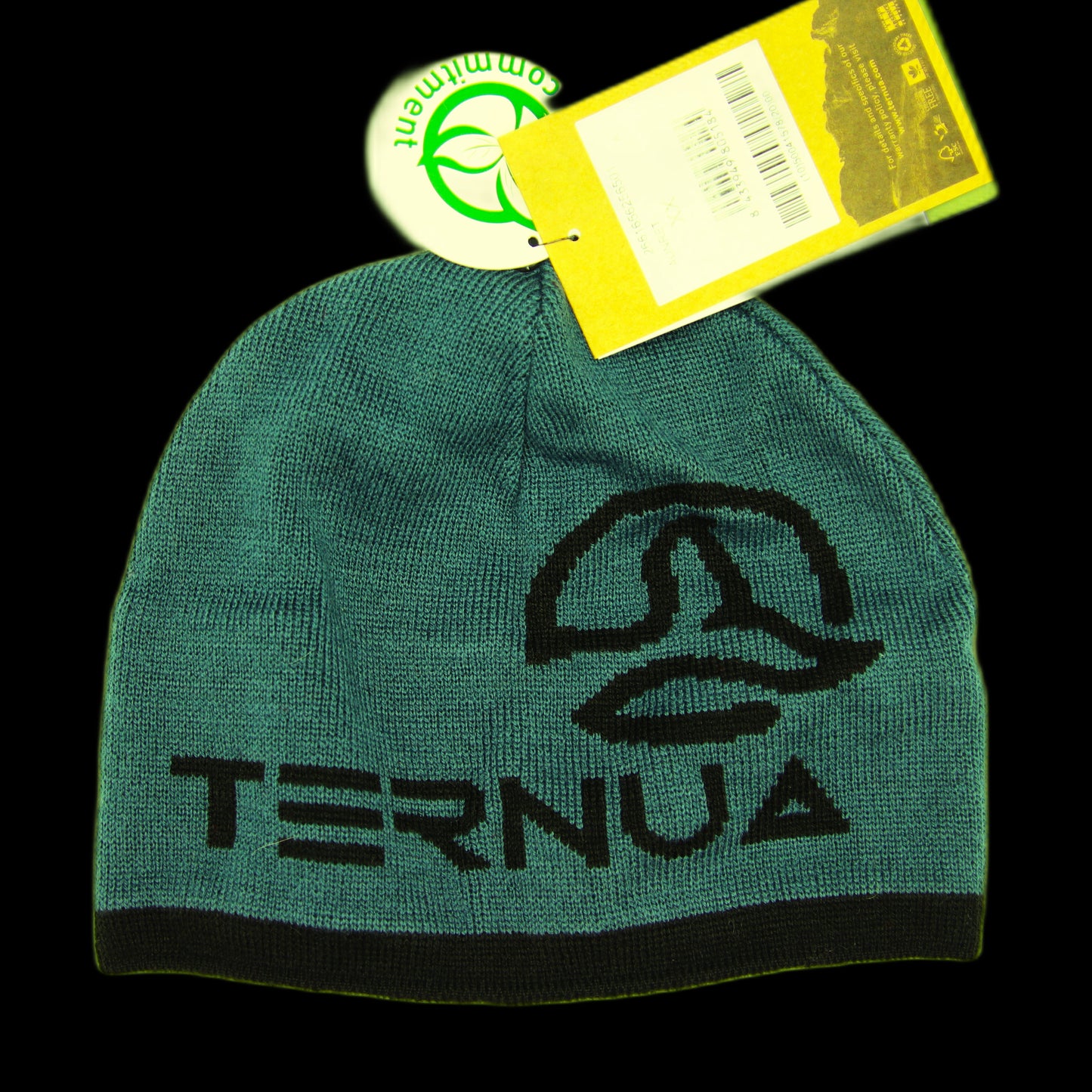 Tuque Ternua Aunret 50% Laine De Merino Beanie Bleu Foncé Noir