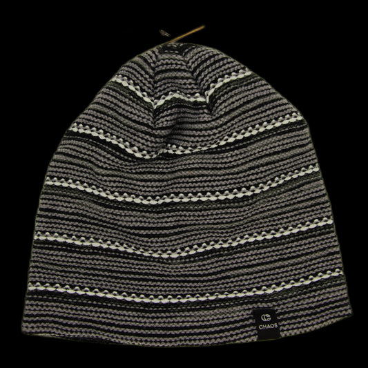 Tuque Chaos Stripe Beanie Gris Noir Blanc