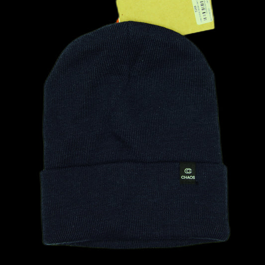 Tuque Chaos Jumbled Watch Cap 50% Laine De Merino Beanie Navy