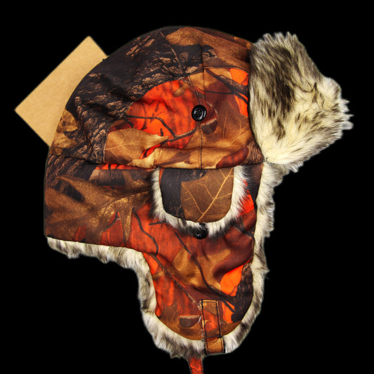 Chapeau De Fourrure Chaos Chasse Camo Orange Chapeau De Poil